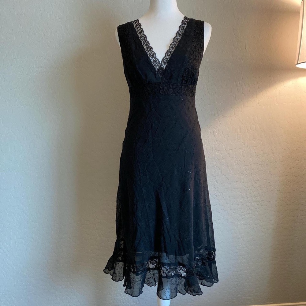 Elegant Black Lace Dress